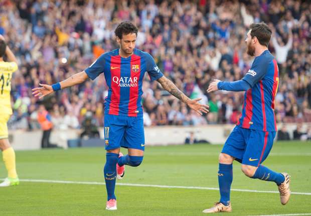  Barcelona 4 -1 Villarreal: MSN pass 100 for season in routine win