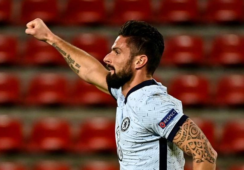 Rennes 1-2 Chelsea: Giroud books last-16 spot for Blues with late header