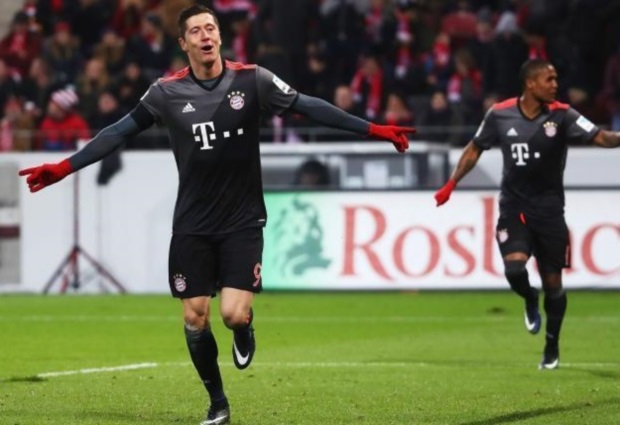 Mainz 1 -3 Bayern Munich: Lewandowski, Muller and Thiago strike for in-form champions