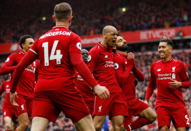 Liverpool 2 -0 Chelsea: Salah stunner sends Reds back to the summit