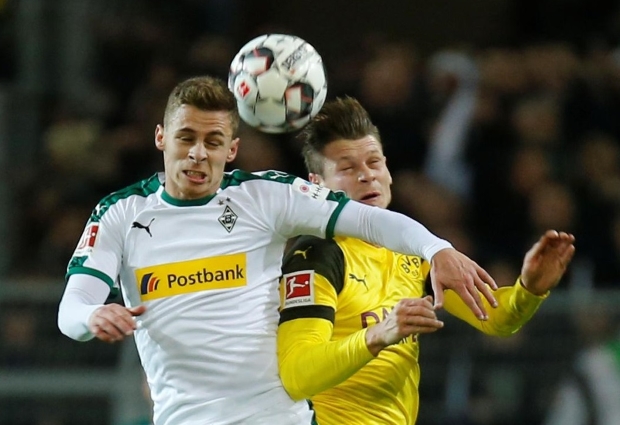 Borussia Dortmund 2 -1 Borussia Monchengladbach: Reus seals top-two clash