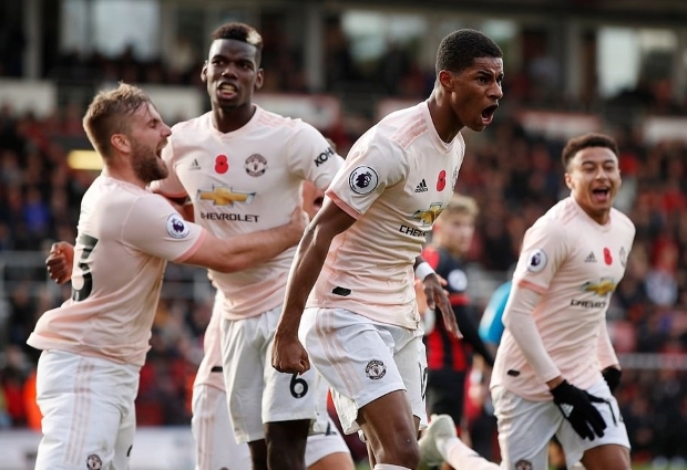 Bournemouth 1 -2 Manchester United: Rashford's late winner lifts Mourinho's men