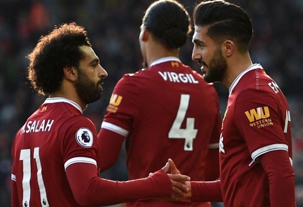 Liverpool 4 -1 West Ham: Salah nets again as Reds climb to second