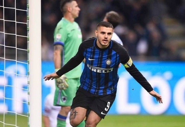 Inter beats Sampdoria 3-2 to take lead at least for a night