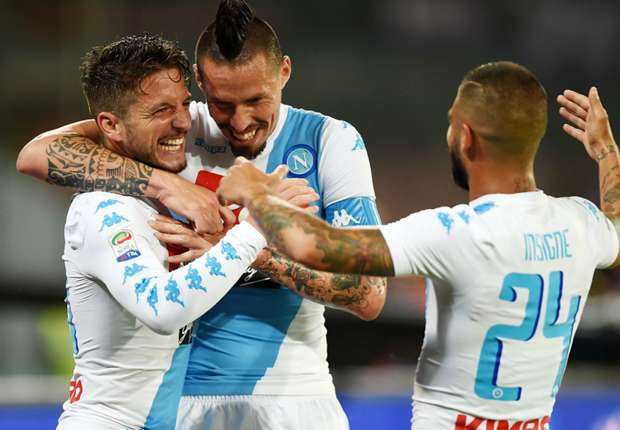  Napoli 4 -1 Fiorentina: Mertens brace paves the way for new record points tally