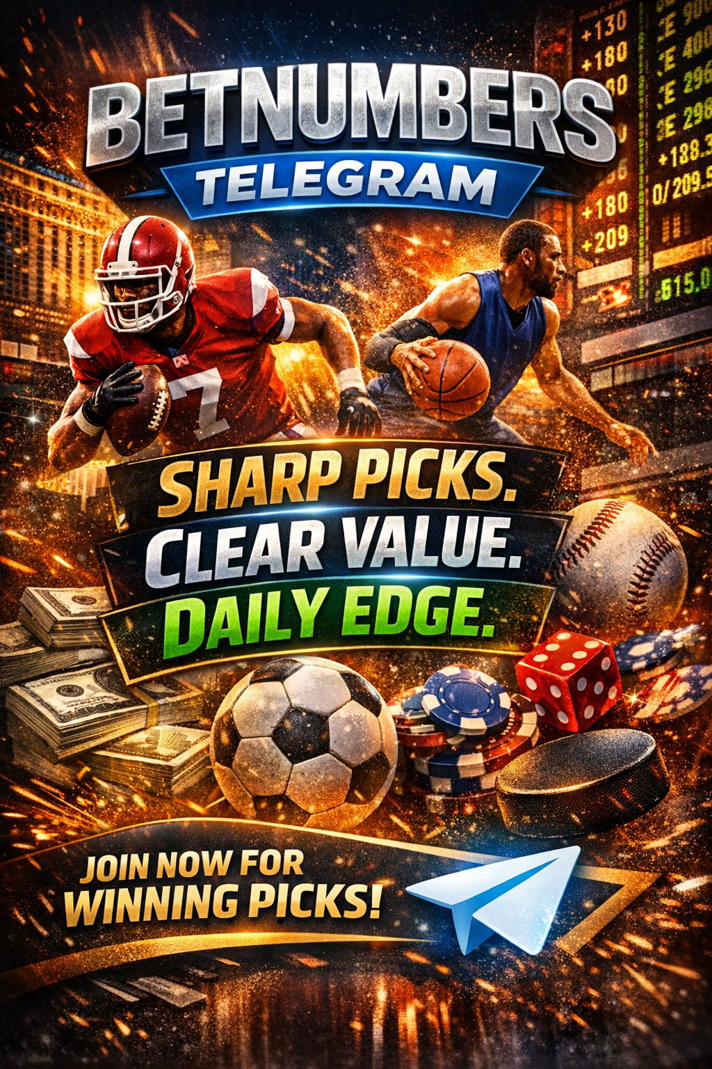 BetNumbers Telegram: Clean Picks. Clear Value. Daily Direction.